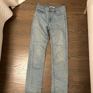 womens levi straight jeans